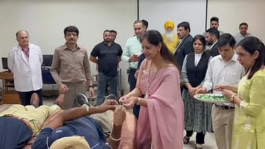 पंचकूला: हरियाणा राज्य विधिक सेवा प्राधिकरण ने पीजीआईएमईआर, चंडीगढ़ के सहयोग से स्वैच्छिक रक्तदान शिविर का आयोजन किया