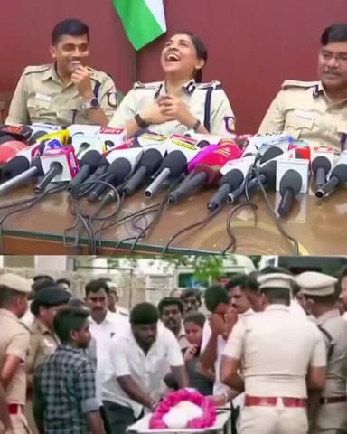 10 साल की मासूम की मौत… और प्रेस कॉन्फ्रेंस में ठहाके!
संवेदनहीनता की ये तस्वीर Coimbatore, तमिलनाडु से बताई जा रही है।
...