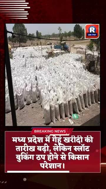 मध्य प्रदेश में गेहूं खरीदी की तारीख बढ़ी, लेकिन स्लॉट बुकिंग ठप होने से किसान परेशान।