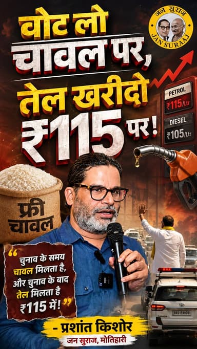 बिहार में पेट्रोल-डीजल के दामों में लगी आग, असली वजह जानकर चौंक जाएंगे आप!
#BiharPetrolPrice #PrashantKishor #JanSuraaj...