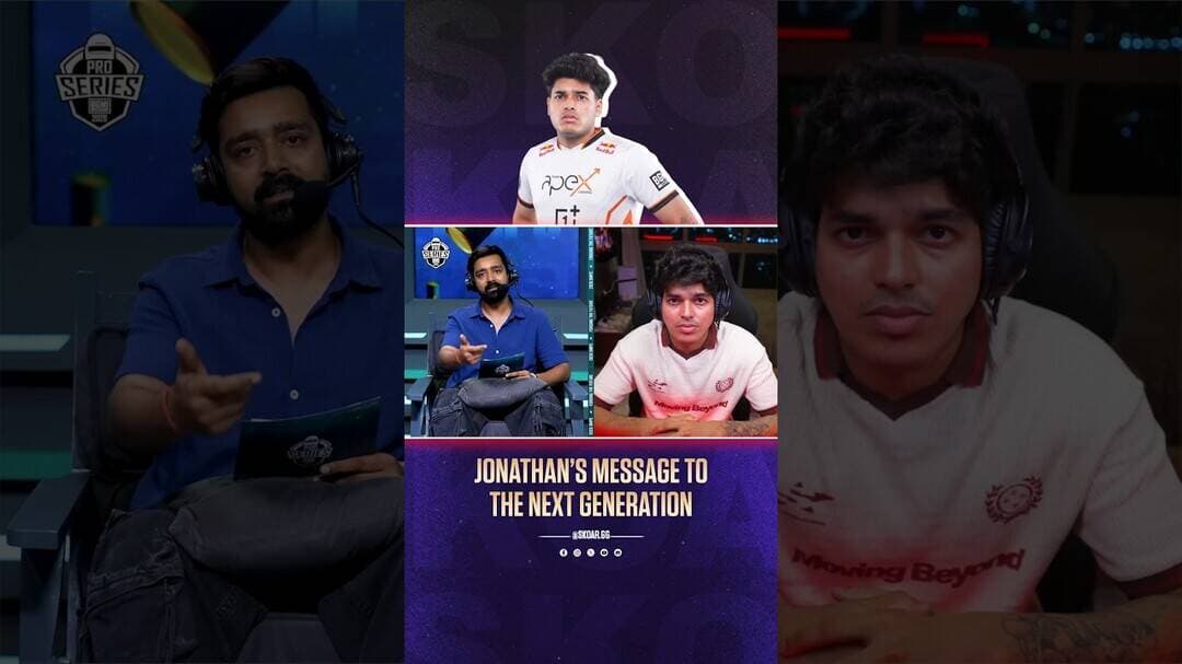 Jonathan’s Message to the Next Generation 😱#jonathan #bgmi #bgminews #bgmiesports #indianesports
