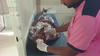 రామగిరి: అందువలపల్లి: రోడ్డు ప్రమాదంలో యువకునికి తీవ్ర గాయాలు
