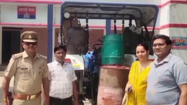 बांसी: बांसी कोतवाली पुलिस और पूर्ति विभाग ने अवैध भंडारण पर कार्रवाई करते हुए 350 लीटर डीजल के साथ ट्रैक्टर किया कब्जे में