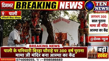 पाली के पनियारी बिरहा चौराहे पर 300 वर्ष पुराना मामा जी मंदिर बना आस्था का केंद्र #hanumanji