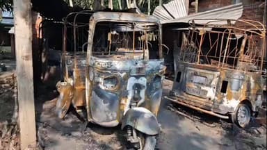 শিলচর: কাটিগড়ার লাঠিমারা গ্রামে ভয়াবহ অগ্নিকাণ্ডে ৫ টি ইরিক্সা পুড়ে ব্যাপক ক্ষয়ক্ষতি