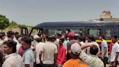 माढा: कैद्यांना घेऊन पंढरपूरकड निघालेल्या वाहनाचा अपघात, दोघेजण गंभीर जखमी