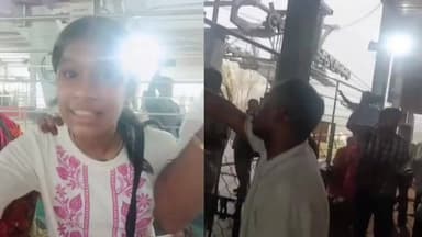 गोवर्धन: राधारानी रोप-वे पर सिक्योरिटी गार्ड ने श्रद्धालु को पीटा, पिता को बचाने के लिए बिलखते नजर आए, गुंडागर्दी का वीडियो वायरल