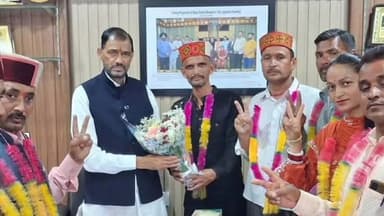 पधर: पूर्व सेना के सेवानिवृत्त जवान और नवलाय के नवनिर्वाचित उपप्रधान राजू राम भाजपा में शामिल, विधायक से की भेंट