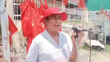 উদয়পুর: কেরালার প্রাক্তন মুখ্যমন্ত্রী পিনারাই বিজয়নের বাড়িতে ইডির তল্লাশির প্রতিবাদে উদয়পুরে প্রতিবাদ সভা