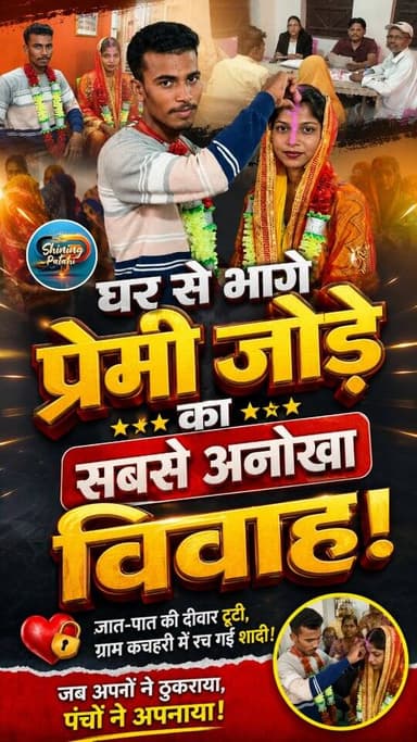 जात-पात पर भारी पड़ी 5 साल की मोहब्बत: जब अपनों ने मुंह मोड़ा, तो ग्राम कचहरी ने रचाई शादी!
#MotihariNews #BiharNews #L...