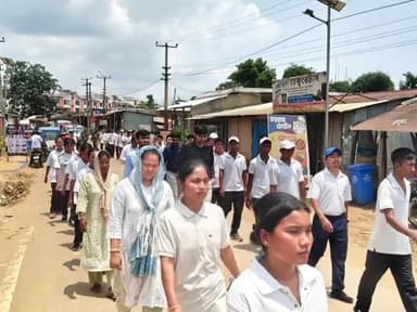 আমবাসা: আমবাসা মহকুমা প্রশাসনের উদ্যোগে একটি সচেতনতামূলক রেলি অনুষ্ঠিত হয়