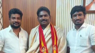 திருப்போரூர்: திருப்போரூரில் மாற்றுக் கட்சியினர் தமிழக வெற்றி கழகத்தில் இணைந்தனர்