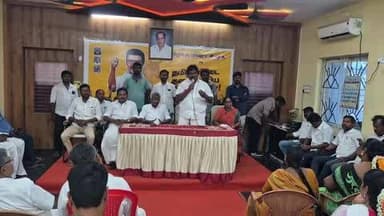 கடலூர்: கடலூர் மஞ்சக்குப்பத்தில் திமுக மாநகர செயற்குழு கூட்டம் நடைபெற்றது