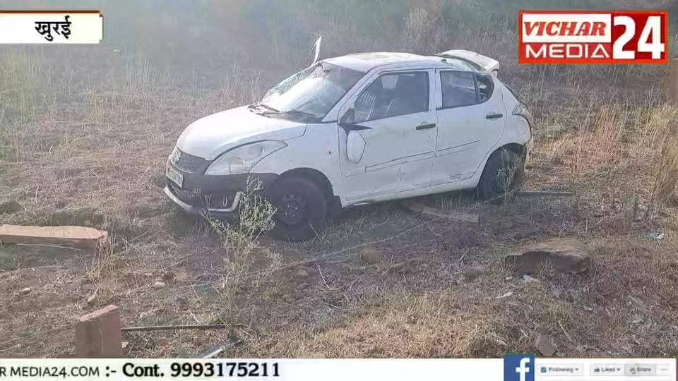 जब कार का अचानक फटा टायर... #khurai #khurainews #cars #tayar #fata