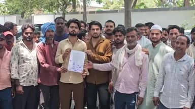 स्वार: मिर्जापुर गांव के ग्रामीणों ने विद्युत लाइन के नीचे पेड़ों को काटने की मांग की, नायव तहसीलदार को सौंपा ज्ञापन