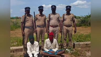 மானூர்: வாகைகுளம் & தெற்கு பட்டி உள்ளிட்ட பகுதிகளில் பைக்கில் வந்து தொடர் தாக்குதல் குற்றத்தில் ஈடுபட்ட 8பேர் கைது.