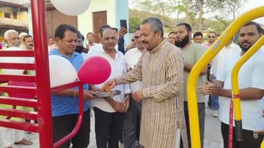 डोईवाला: डोईवाला ब्लॉक प्रमुख गौरव सिंह ने ओपन जिम और टिन शेड का उद्घाटन किया