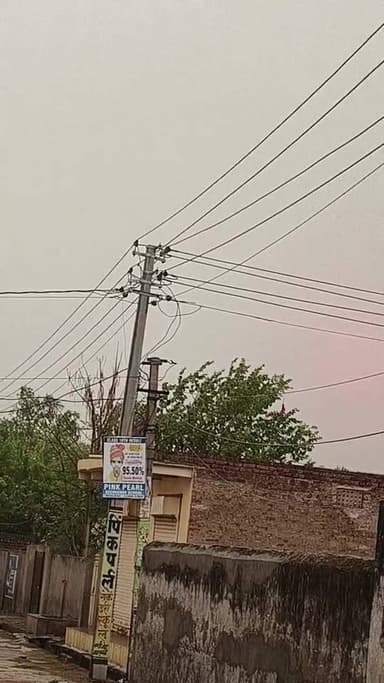 नवलगढ़़ में धुल भरी आंधी के बाद बारिश का दौरा