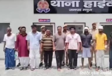 मथुरा: महोली गांव फायरिंग कांड में खाकी का बड़ा एक्शन, 9 उपद्रवी दबोचे; तमंचे और कारतूस बरामद!