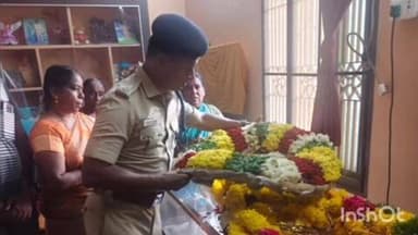 உடையார்பாளையம்: கரடிக்குளம் கிராமத்தில் மதுவிலக்கு அமலாக்க பிரிவு உதவி ஆய்வாளர் மாரடைப்பால் மரணம் - 21 குண்டுகள் முழங்க மரியாதை