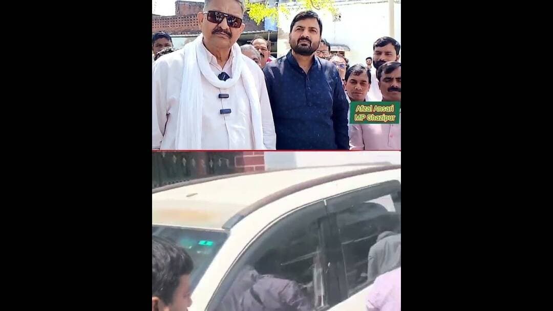 #jail से सत्या यादव के रिहा होने के बाद #mp #afzal #ANSARI पहुंचे गांव कहीं बड़ी बात