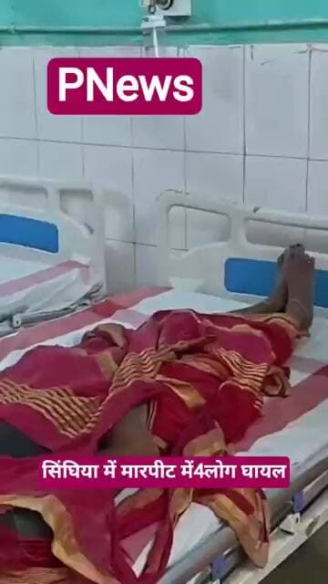 सिंघिया में हुई मारपीट में कई लोग घायल हो गया #pnews #news