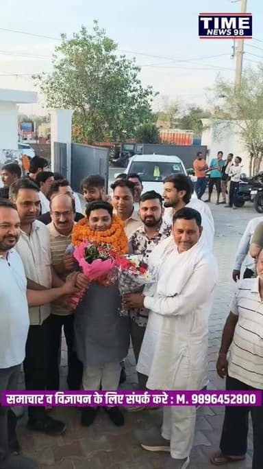 सफीदों कैप्टन योगेश बैरागी का चैयरमैन बनने पर हुआ जोरदार स्वागत