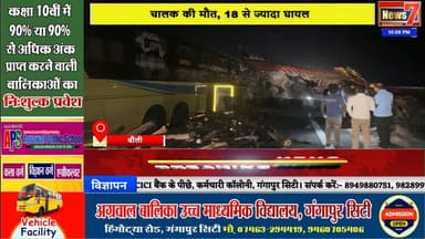 #news दिल्ली-मुंबई एक्सप्रेसवे पर भीषण सड़क हादसा, बस ट्रोले में भीषण टक्कर #news7 #bouli #joinus