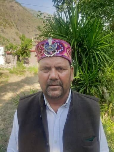 छतराडी कूंर से पूर्ण चंद भारद्वाज उर्फ भाटिया पंचायत समिति का चुनाव 284 वोट से जीते