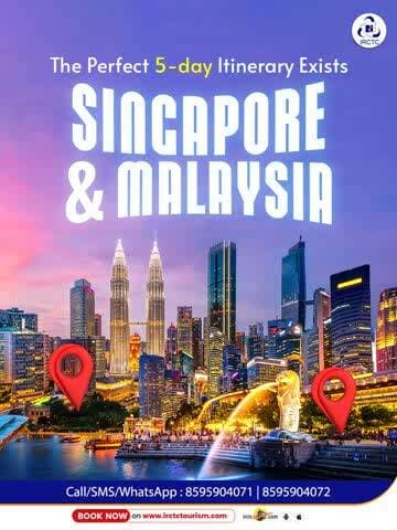 What if your next international trip came with skyline views, island escapes, misty mountains, and vibrant city nights - all in one itinerary?
IRCTC Tourism’s Singapore & Malaysia Tour Package brings together the best of Singapore, Sent