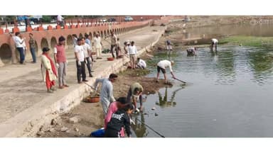 शिवना शुद्धिकरण अभियान के 126वें दिन निकली एक ट्रॉली गंदगी, विधायक ने किया श्रमदान का आह्वान