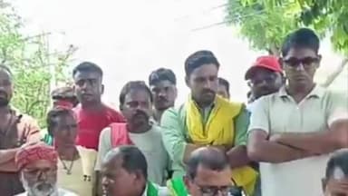 बलियापुर: बेलगड़िया सिंह बस्ती-पलानी मोड़ सड़क चौड़ीकरण का विरोध, भूमि अधिग्रहण पर ग्रामीणों में आक्रोश