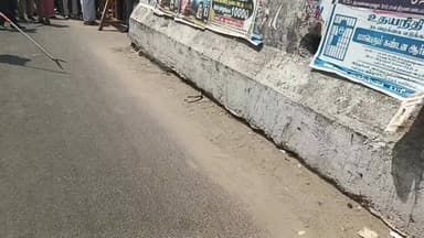 உளுந்தூர்பேட்டை: உளுந்தூர்பேட்டை பேருந்து நிலையத்தில் சுமார் ஒரு மணி நேரத்திற்கு மேலாக அலப்பறை செய்த ஐந்து அடி நீள நல்ல பாம்பு மக்கள் அச்சம்