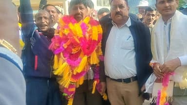 शूण सेचू पंचायत से मान सिंह का जोरदार स्वागत