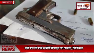 धामनोद - काले कांच की काली स्कॉर्पियो से पकड़ा गया नाबालिग, देशी पिस्टल-कारतूस बरामद
#dharnews #indore #dhamnond ##scorp...