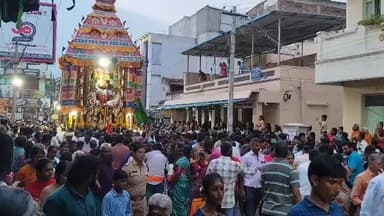 திருப்பூர் தெற்கு: அரிசி கடை வீதியில் உள்ள வீரராகவ பெருமாள் கோவில் தேரோட்டம் கோலகலமாக நடைபெற்றது