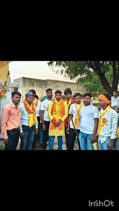 # गभाना के गांव कलुआ में धूमधाम से निकाली गई लोकमाता अहिल्याबाई होल्कर की 301वीं जयंती शोभायात्रा