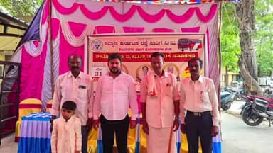 ಹಡಗಲಿ: ಕಲ್ಯಾಣ ಕರ್ನಾಟಕ ರಸ್ತೆ ಸಾರಿಗೆ ನಿಗಮ ಹೂವಿನ ಹಡಗಲಿ ಘಟಕದಲ್ಲಿ ಸೇವೆ ಸಲ್ಲಿಸಿ ವಯೋ ನಿವೃತ್ತರಾಗುತ್ತಿರುವವರಿಗೆ ಸನ್ಮಾನ ಕಾರ್ಯಕ್ರಮ