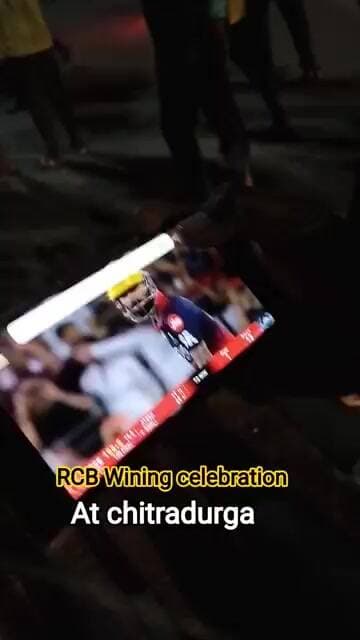 RCB Winning celebration at chitradurga