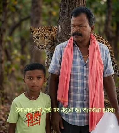 बच्चे पर तेंदुआ ने जानलेवा हमला किया। गांव ढेकलावन की खबर । दुधावा क्षेत्र की ताजा घटना। #foresrt #panther #news