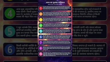 मूलांक 1 से 9 का पूरा सच: Aaj Ka Rashifal और Numerology का सबसे बड़ा खुलासा! 🔮✨ #rashifal #horoscope