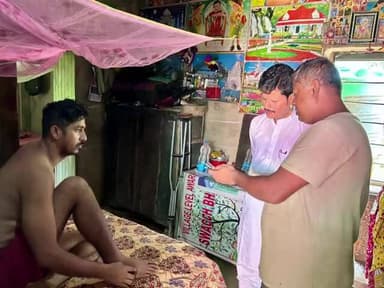 কুমারঘাট: কুমারঘাট এলাকায় যান দুর্ঘটনায় আহত হয় এক যুবক তাকে দেখতে যান বিধায়ক