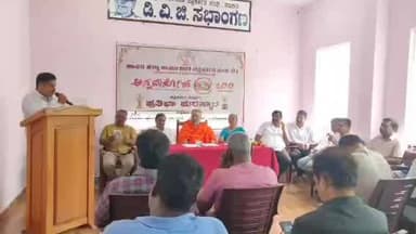 ಹಾಸನ: ಪತ್ರಕರ್ತರ ಸಂಘದ ಅನ್ನದಾಸೋಹ ಅತ್ಯಂತ ಪವಿತ್ರ,ಮಾದರಿ ಕಾರ್ಯಕ್ರಮ:ನಗರದಲ್ಲಿ ಆದಿಚುಂಚನಗಿರಿ ಹಾಸನ ಶಾಖಾ ಮಠದ ಶ್ರೀ ಶಂಭುನಾಥ ಸ್ವಾಮೀಜಿ