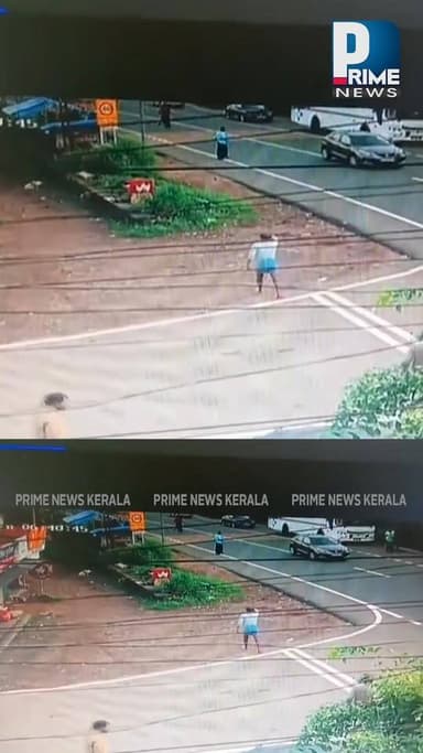 തിരുവല്ല കുറ്റൂർ ജംഗ്ഷനിൽ നടന്ന അപകടത്തിന്റെ cctv ദൃശ്യം| PRIME NEWS KERALA