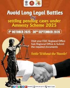 Why spend years in legal proceedings when disputes can be resolved with ease?
The ESIC Amnesty Scheme 2025 provides employers a time-bound opportunity to settle pending cases through a simplified process.