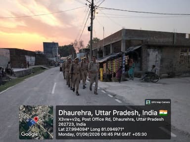 #SPKheri के निर्देशन में शांति व सुरक्षा-व्यवस्था बनाये रखने के उद्देश्य से व आमजन में पुलिस के प्रति विश्वास एवं सुरक्...