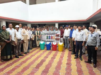 ठोस अपशिष्ट प्रबंधन नियम-2026 के प्रभावी क्रियान्वयन हेतु सरपंच-सचिवों की कार्यशाला आयोजित।
- ग्राम पंचायतों में स्वच्छ...