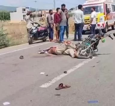 సెట్టిగుంట దగ్గర ప్రమాదం ఒక్కరు మృతి