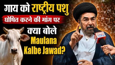 गाय को राष्ट्रीय पशु घोषित करने की मांग पर क्या बोले Maulana Kalbe Jawad? #cow #nationalanimal