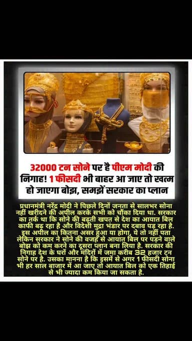 घरों और मंदिरों में रखा 32,000 टन सोना बन सकता है देश की ताकत
.
.
#gold #delhi #rajasthan #post #news